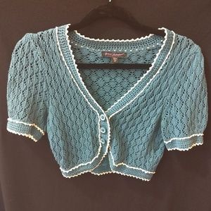 Betsey Johnson Crochet Bolero
